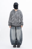 Voda Water Printing Zip-up