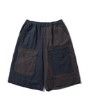 [AG] Double Pocket Color Mix Half Pants