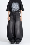 Wixo Wide Washed Denim