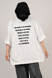 Grafia Slogan Short Sleeve T-shirt