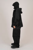 Poche denim hooded jacket