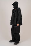 Poche denim hooded jacket