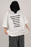 Grafia Slogan Short Sleeve T-shirt