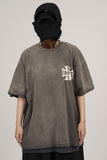 Cross Vintage Washing Over Short Sleeve T-Shirt