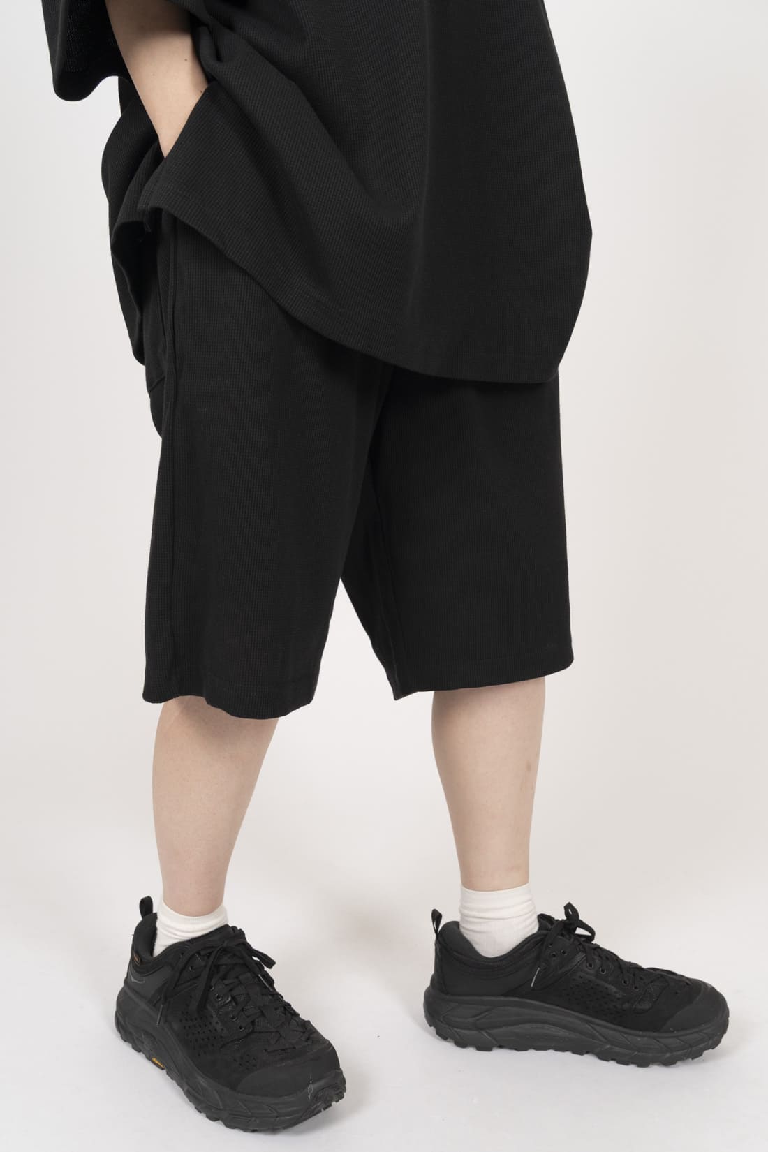 【oan】Arkan Waffle Set up Shorts oan (オアン) - アルカンワッフルセットアップハーフパンツ