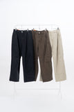 Eco Knee Incision Curved Wide Pants