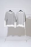 Zen Layered Damage Crop Sweatshirt