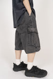 Laya Cargo Bermuda Denim