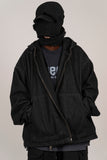 Poche denim hooded jacket