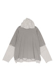 Diela Layered Hood Long Sleeve T-Shirt