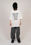 Grafia Slogan Short Sleeve T-shirt