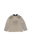 Tin Layered Washed Striped Long Sleeve T-Shirt