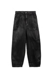 Coated Damage Black Denim