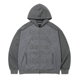 [PBA] Total Logo Applique Zip-Up Hoodie