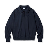 Small Logo Half Zip-Up Collar Sweatshirt