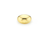 Champagne Full Moon Silver Wide Ring
