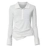 Asymmetrical Draped Shirt