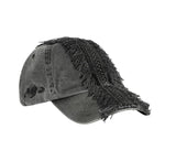 Lace Trimming Washed Cap