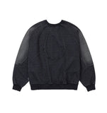 Paneled Denim Sweatshirt