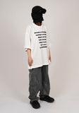 Grafia Slogan Short Sleeve T-shirt
