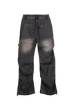 Flit flare black denim