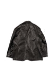 Forem One Button Leather Jacket