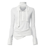 Asymmetrical Draped Shirt