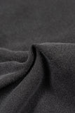 Fle In Black Washing Crop Long Sleeve T-Shirt