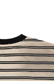 Tin Layered Washed Striped Long Sleeve T-Shirt