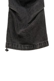Flit flare black denim