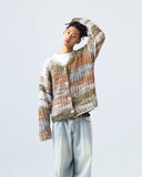 Reversible Gradation Wool Cardigan