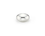 Champagne Full Moon Silver Wide Ring