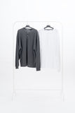 Luo Pigment Henley Neck Long Sleeve T-Shirt