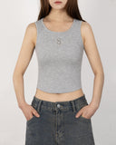 [MADE] W Chest Logo Crop Sleeveless
