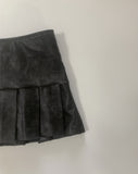 Overward leather skirt