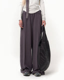 Belt Wide Sweat Pants