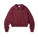 Small Logo Half Zip-Up Collar Sweatshirt