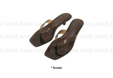 JELLY SQUARE THONG MULE