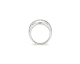 Champagne Full Moon Silver Wide Ring