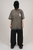 Cross Vintage Washing Over Short Sleeve T-Shirt