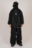 Poche denim hooded jacket