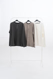 Moriah Henley Neck Dyeing Long Sleeve T-Shirt