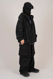 Poche denim hooded jacket