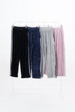 Stua Velour Velvet Set-Up Sweatpants