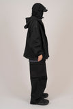 Poche denim hooded jacket