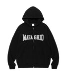 APPLIQUE ZIP UP HOODIE