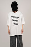 Grafia Slogan Short Sleeve T-shirt