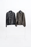 Glady Crack Over Leather Jacket