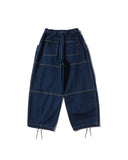 [AG] Stitch Panel Denim Balloon Pants