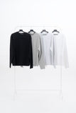 Meiji semi-crop long-sleeved T-shirt